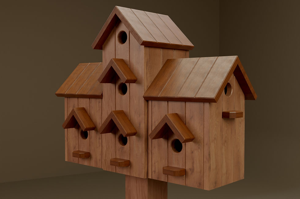 Thumbnail: UK Wooden Garden Seven Bird House Woodwork Plans