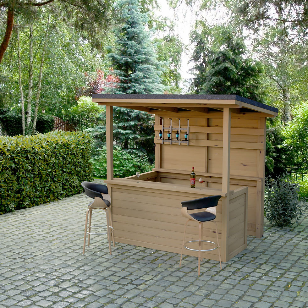 Thumbnail: UK Outdoor Garden Bar Build Plans Do It Yourself Cocktail Gin Tiki Bar BBQ