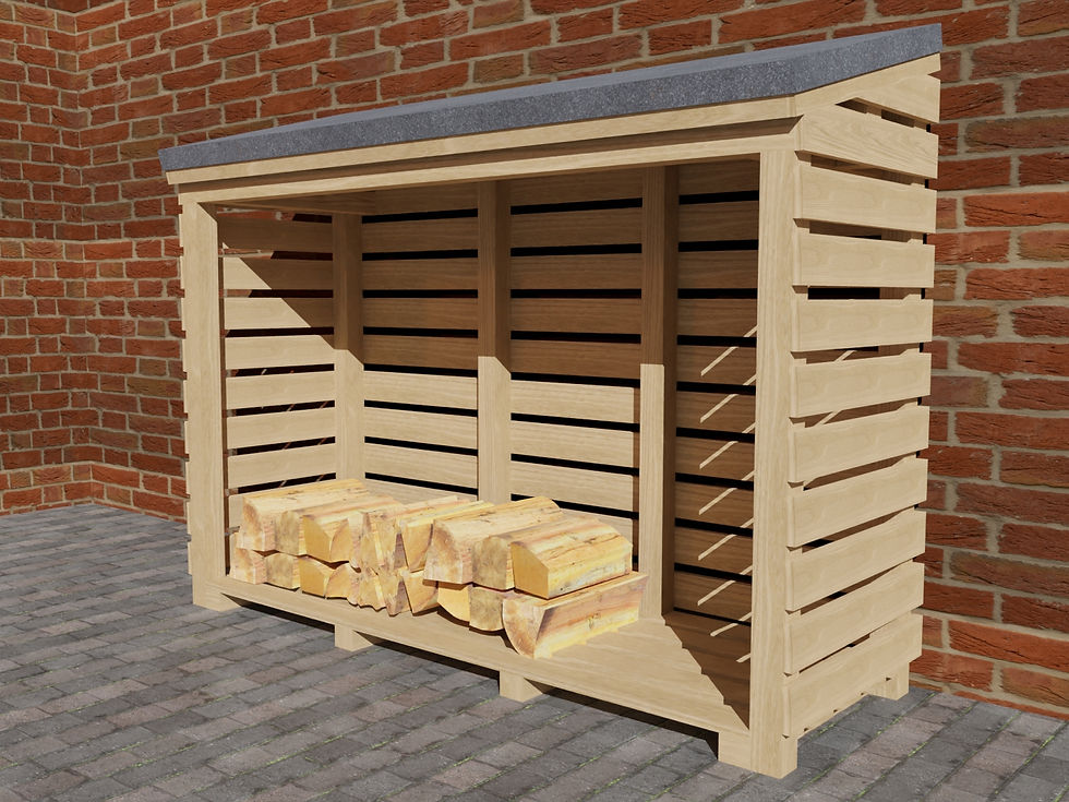 Thumbnail: US Garden Log or Firewood Store 6ft x 2ft x 4 1/2 ft  Woodwork Plans