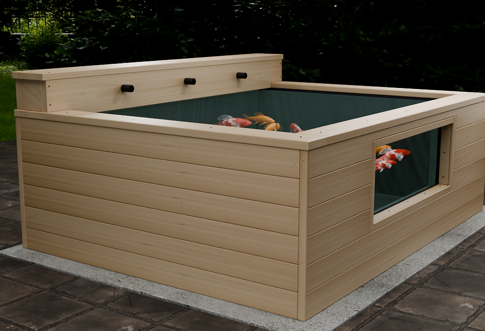 Thumbnail: US Raised Wooden Garden Koi Pond 770 Gal (Woodwork Plans)