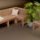 Thumbnail: UK Wooden Patio Furniture Modular Seating System Single / Double / Internal
