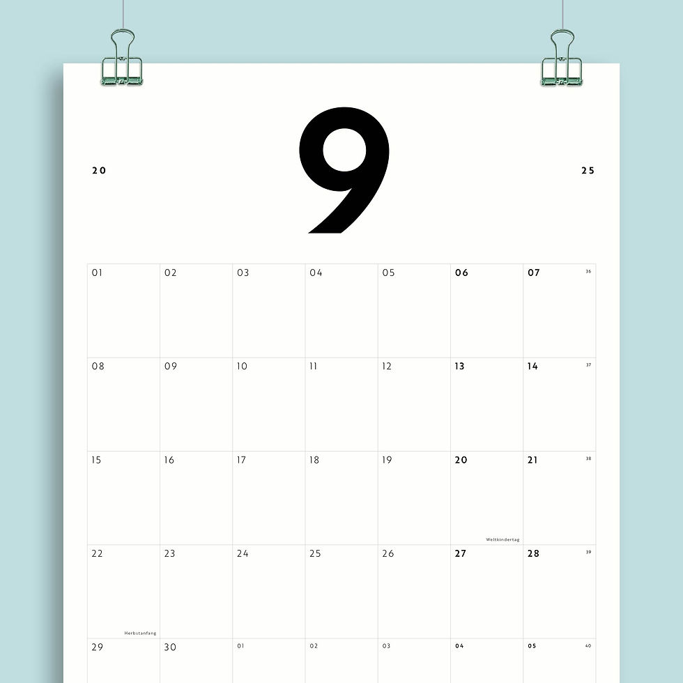 Miniaturbild: Monatskalender Nr. 07 / Din A4 / Personalisierbar