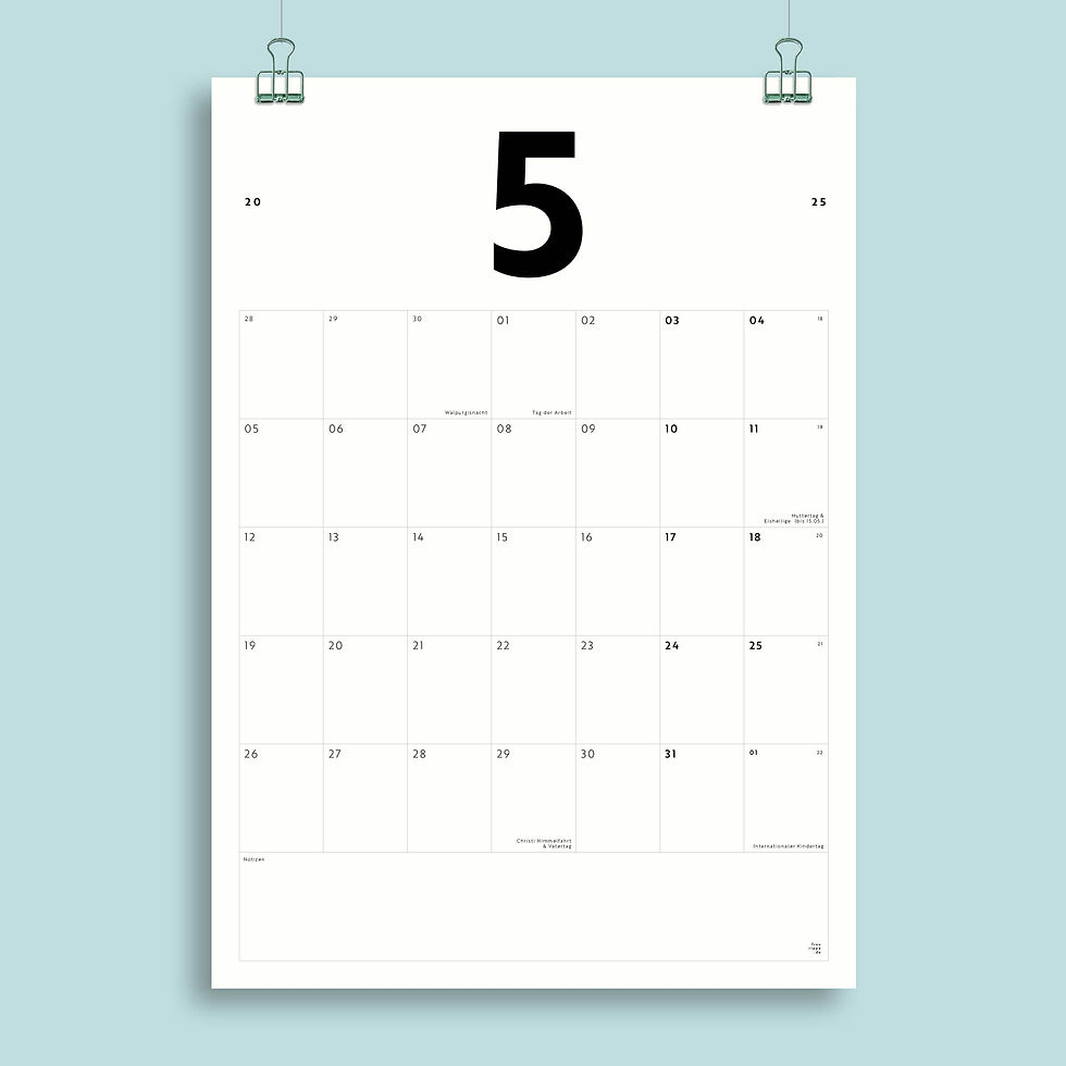 Miniaturbild: Monatskalender Nr. 07 / Din A4 / Personalisierbar