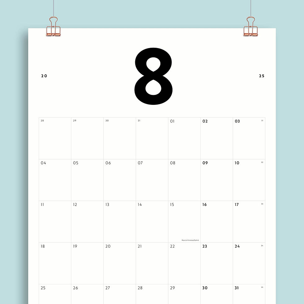 Miniaturbild: Monatskalender Nr. 07 / Din A3 / Personalisierbar