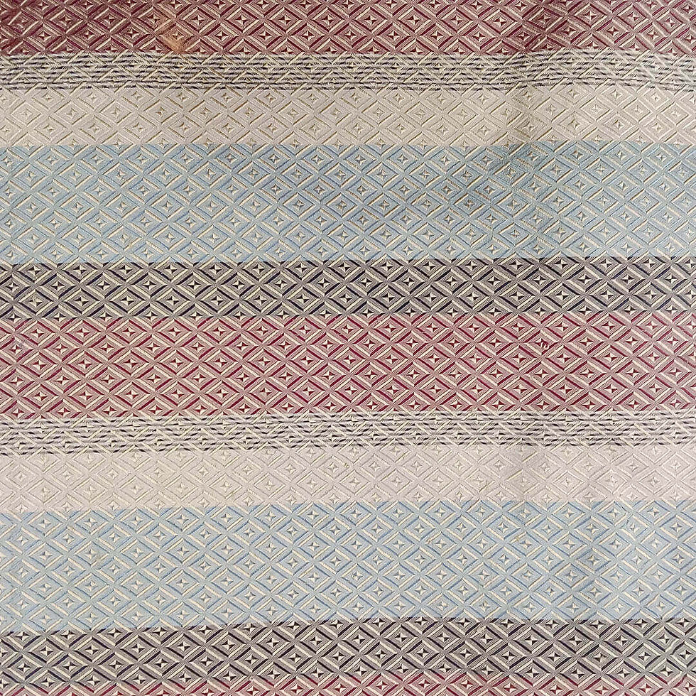 Thumbnail: Precious Diamond Embroidered Twill 100% Vegan Silk fabric