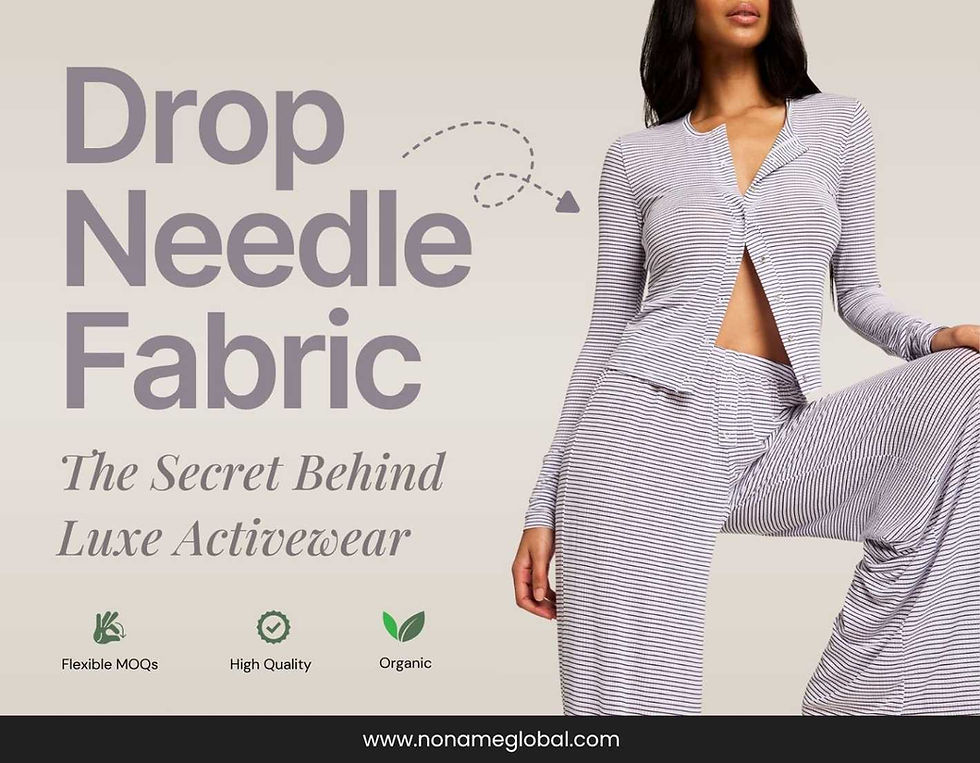 Drop Needle Fabric: The Ribbed Secret Behind Luxe Loungewear and Activewear
