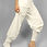 Thumbnail: Men’s White Yoga Pants – Fold-Over Waistband with Tapered Leg Detail