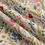 Thumbnail: Floral embroidered stretchy cotton rib knit fabric - soft and comfortable jersey.