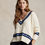 Thumbnail: Cable Knit V-Neck Sweater