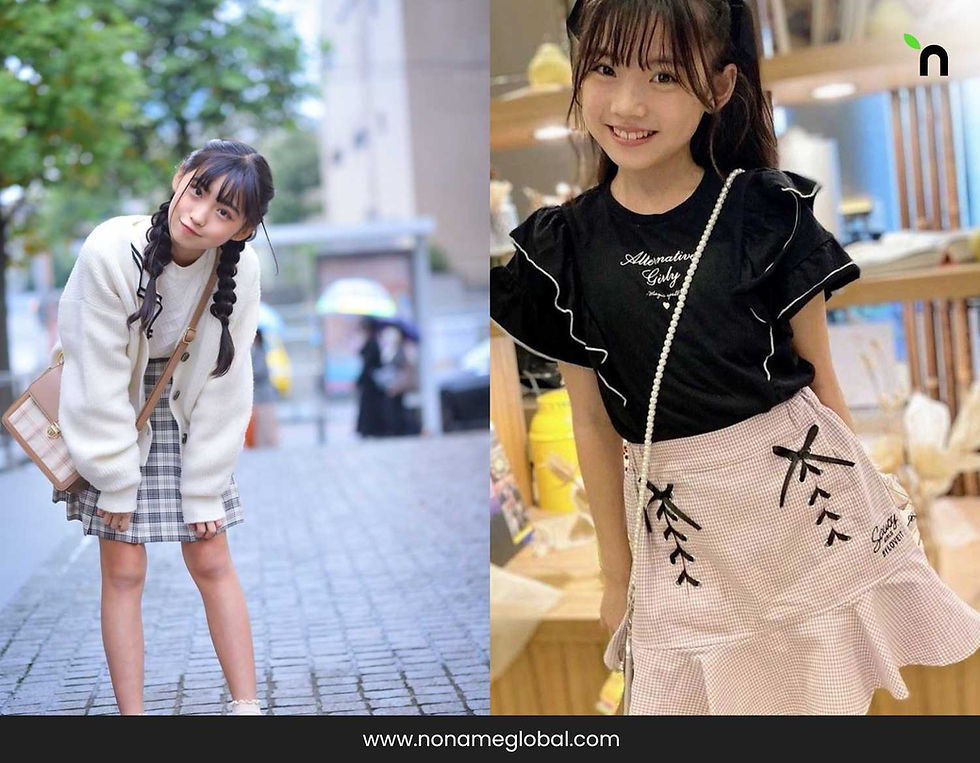 Layered Skirts is a kids wear trend in Japan