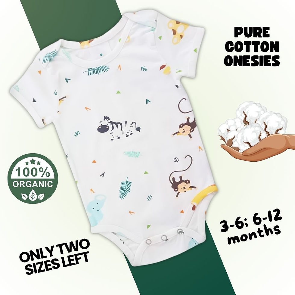 Newborn Baby Onesies In Animal Print 100% Organic Cotton Outfit