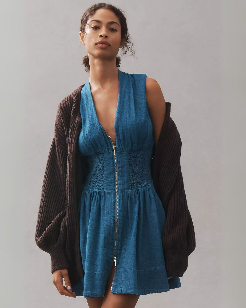 Women’s Sleeveless Denim Dress