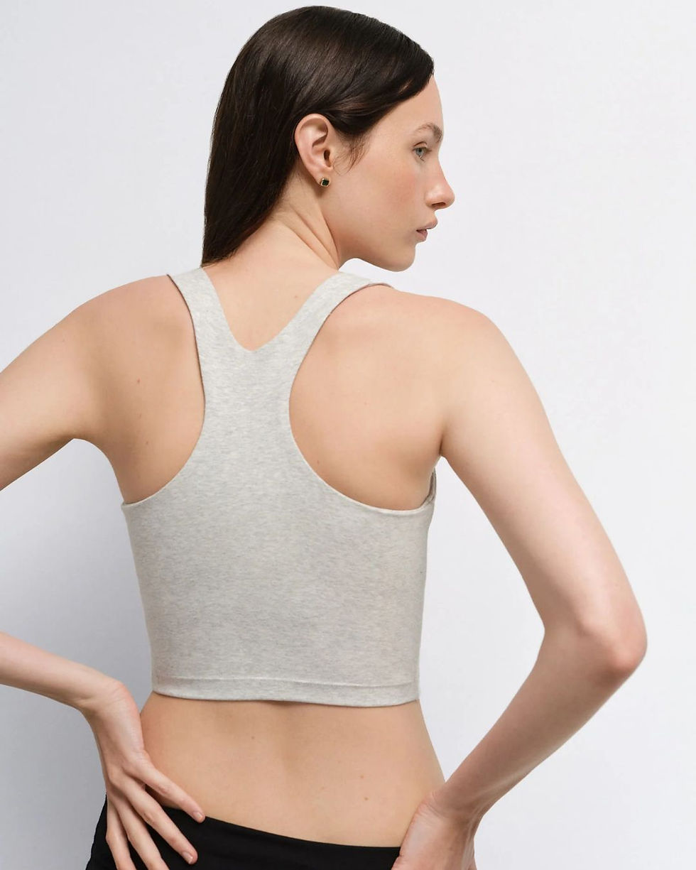 Thumbnail: Essential Organic Cotton Racerback Tank Top Made for Activewear & Yoga Brands