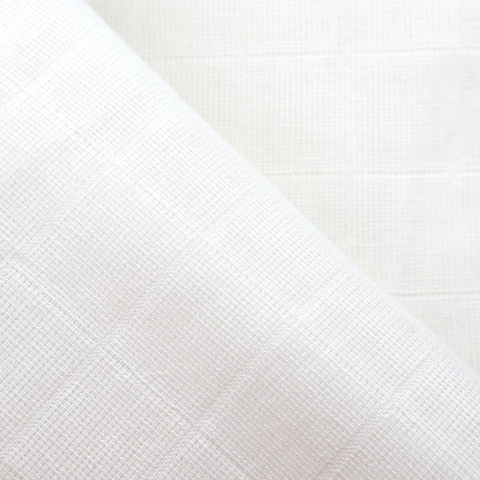 Thumbnail: Handcrafted Organic Cotton Muslin Double Cloth Fabric – Sustainable & Breathable Textile