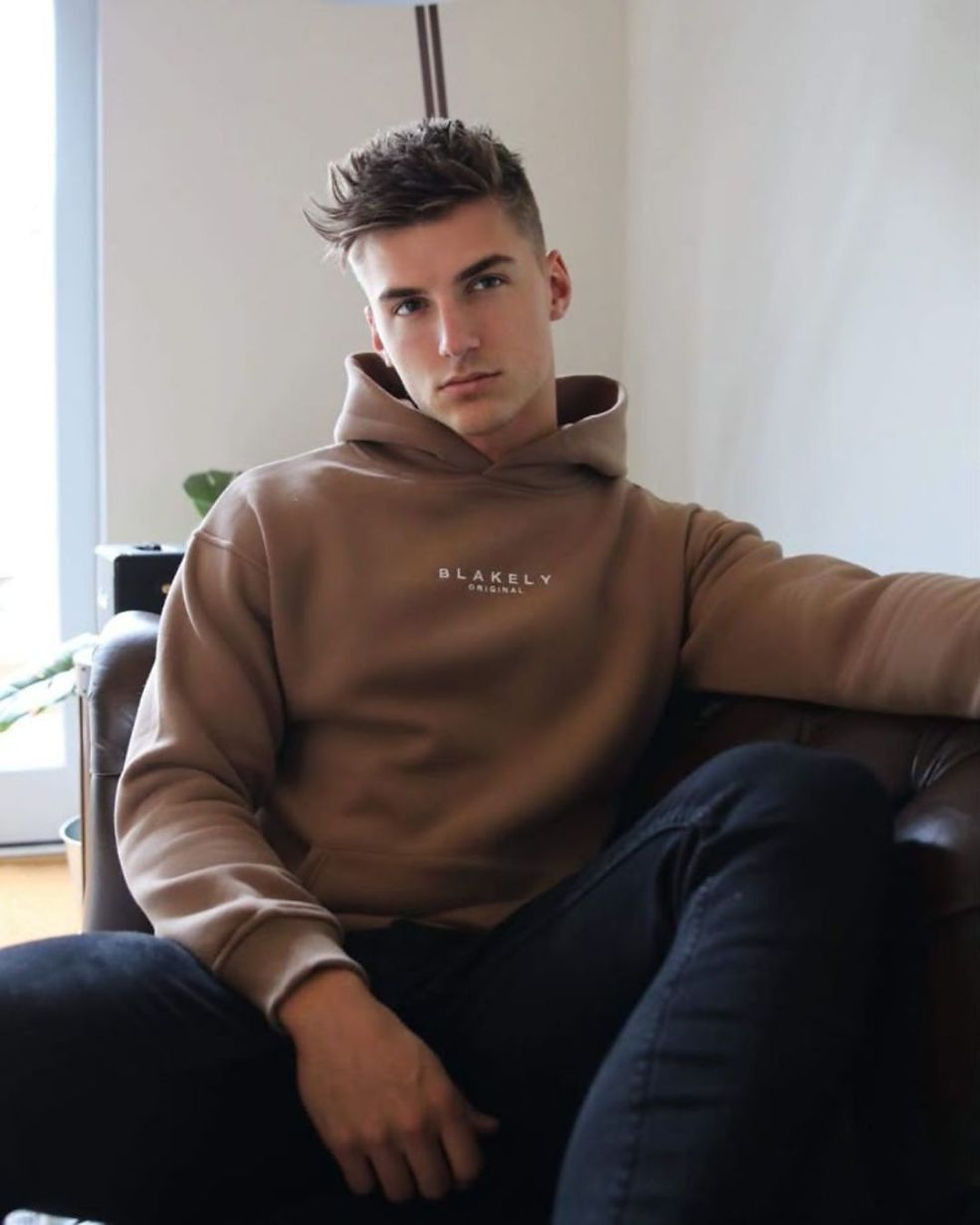 Boys' Premium Tan Hoodie with Adjustable Drawstrings with Subtle Branding