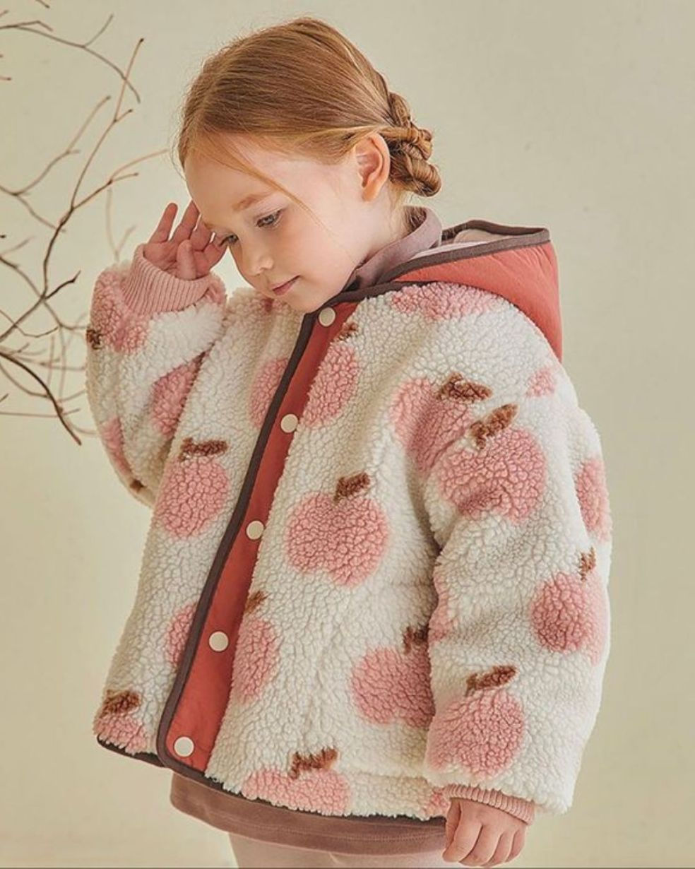 Cozy & Stylish button down Kids’ Sherpa Jacket with Hood