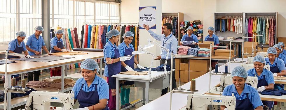 Low MOQ Private Label Clothing: Step-by-Step Guide for New Brands