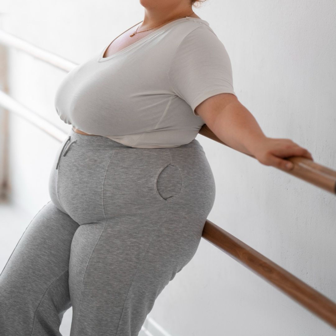 Women's Plus Size High Waisted Cardio Leggings With Side Pockets
