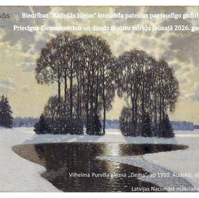 Gaišus svētkus un radošu 2026. gadu!