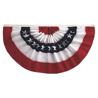 Pleated Fan Patriotic Bunting