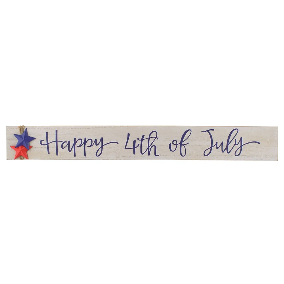 19" Patriotic "Happy 4th of Ju