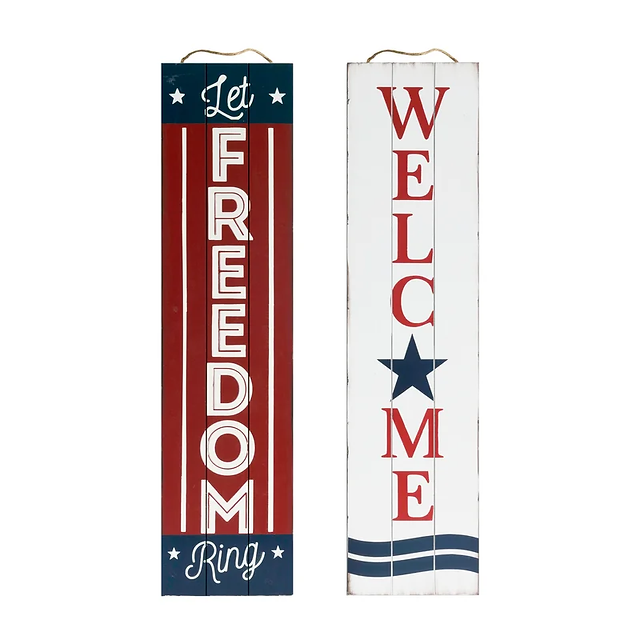 Patriotic Reversible Porch Sig