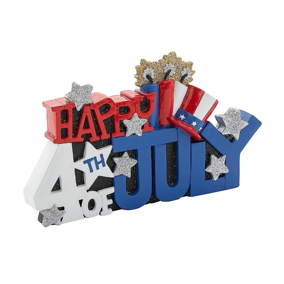 Happy 4th of July Resin Tablet