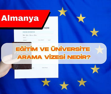 Almanya eğitim vizesi ve üniversite arama vizesi nedir? Başvuru şartları, aylık 992 € ve 1.091 € maddi yeterlilik, dil şartları, online başvuru ve çalışma hakkını detaylı öğrenin.
