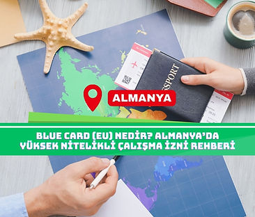 Blue Card (EU) nedir, kimler başvurabilir? Almanya Blue Card maaş şartları, IT uzmanları için özel yol, MINT meslekleri, diploma tanıma ve online başvuru sürecini öğrenin.