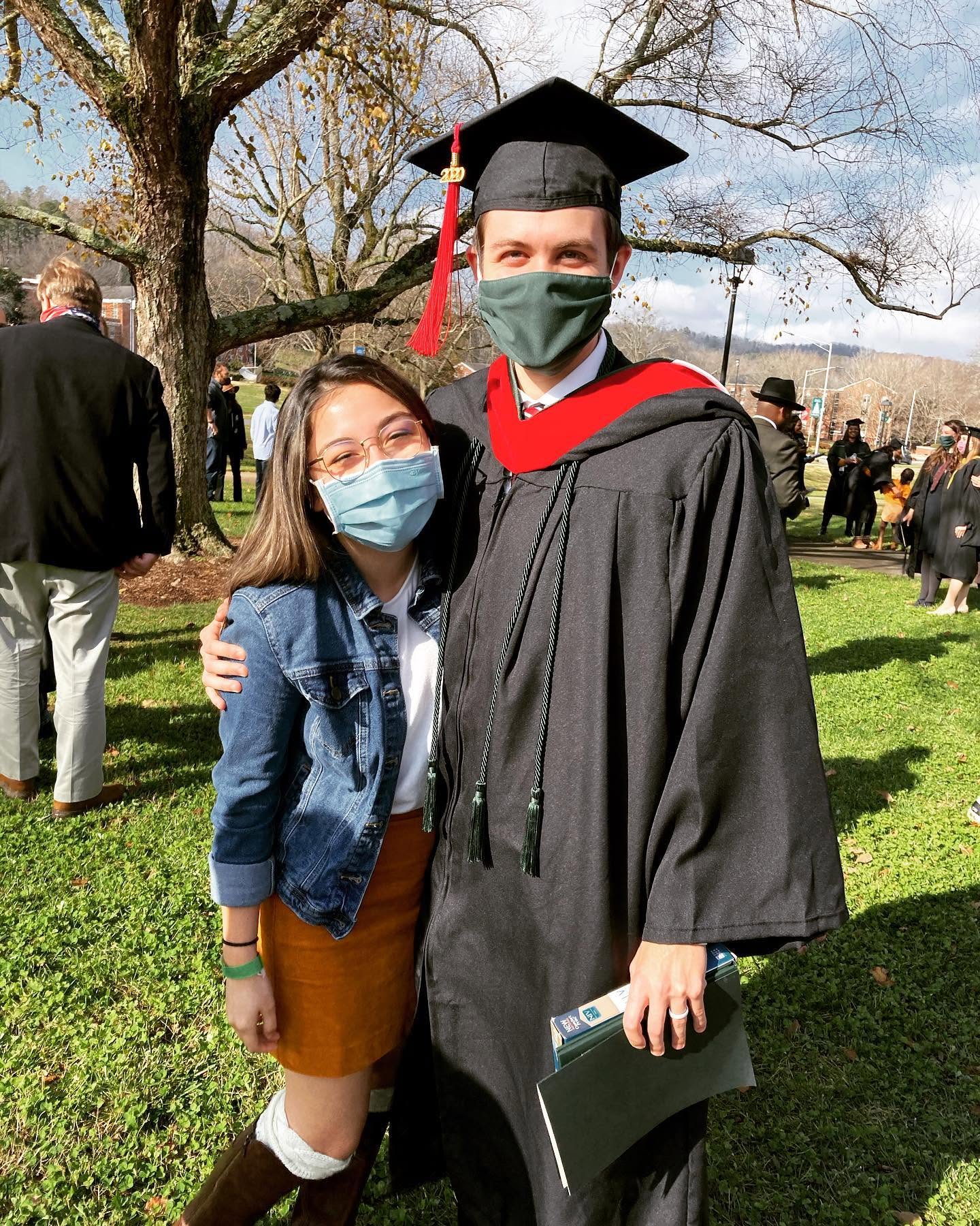 Andrew with Nicole at Southern Adventist University graduation