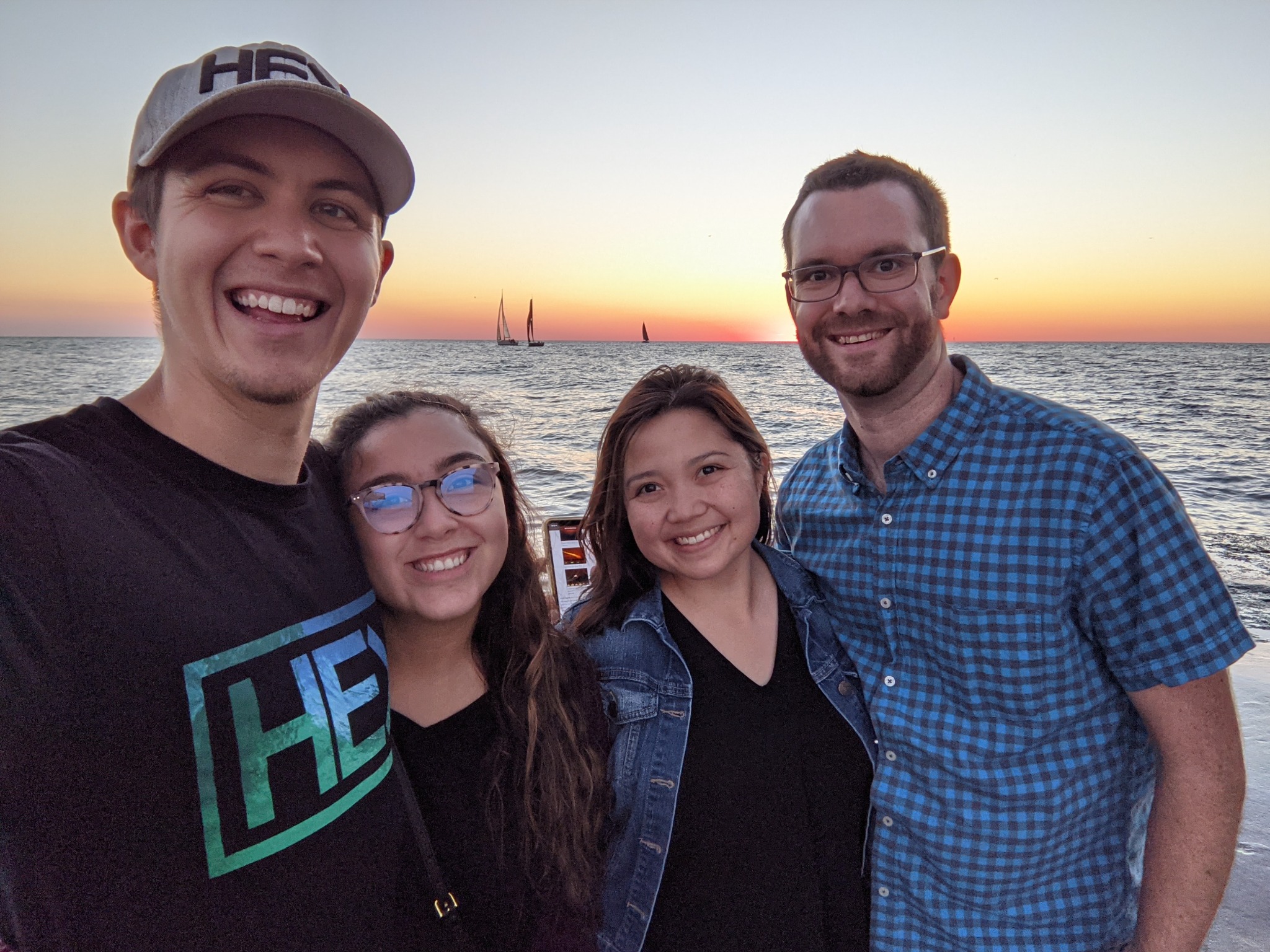 Andrew and Nicole spending time with seminary friends