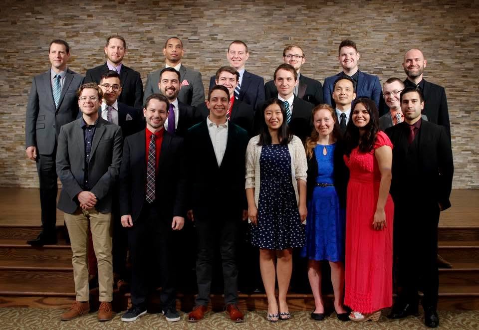 Andrew with fellow theology students at Southern Adventist University