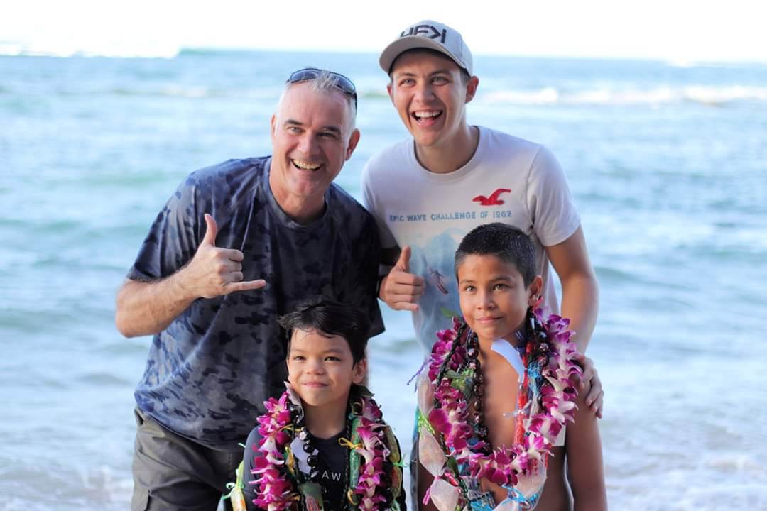 Baptism candidates from Andrew's Hawaii ministry