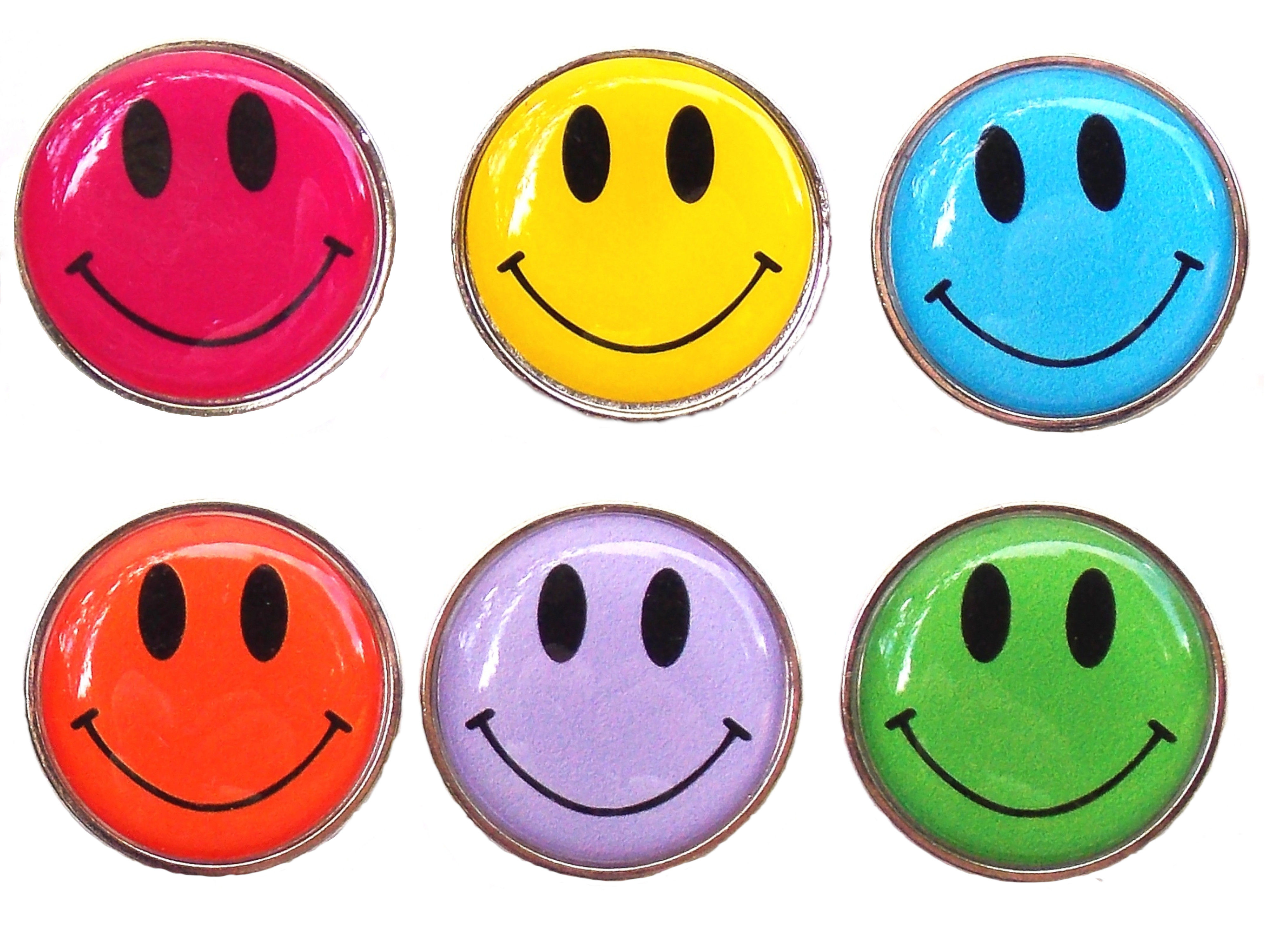 Smiley Face Golf Ball Markers