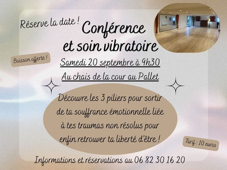 Conférence STEPHANIE GOHAUD samedi 20 septembre 2025