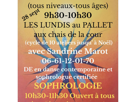 DANSE DOUCE - SOPHROLOGIE SANDRINE MAROT - 28 Septembre 2026