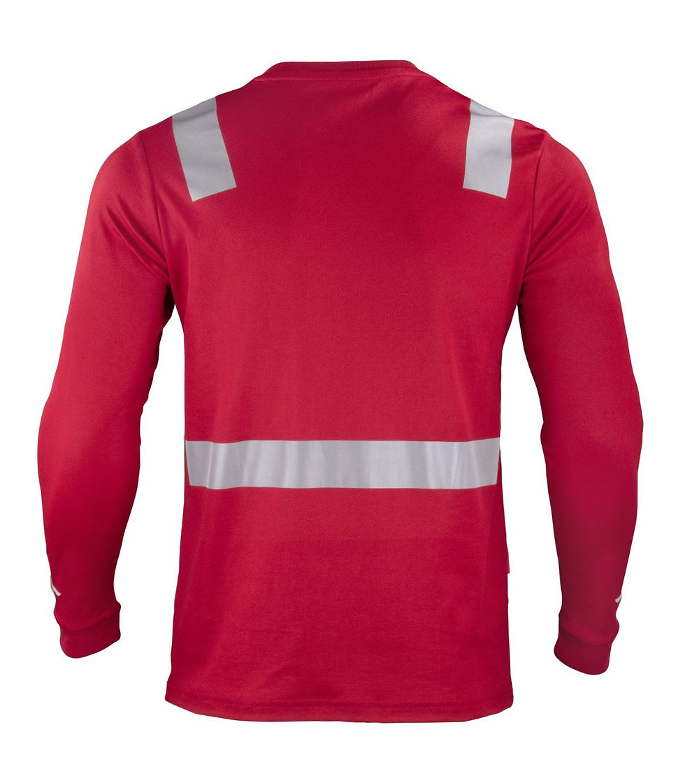 Miniatura: Polera híbrida con cinta reflectiva M/L