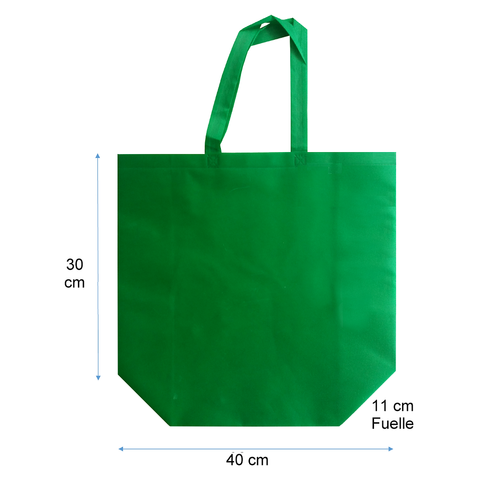 Miniatura: Bolsa Tnt ( Tela No Tejida) “40X30X11” Alta Resistencia Azul Ecológica