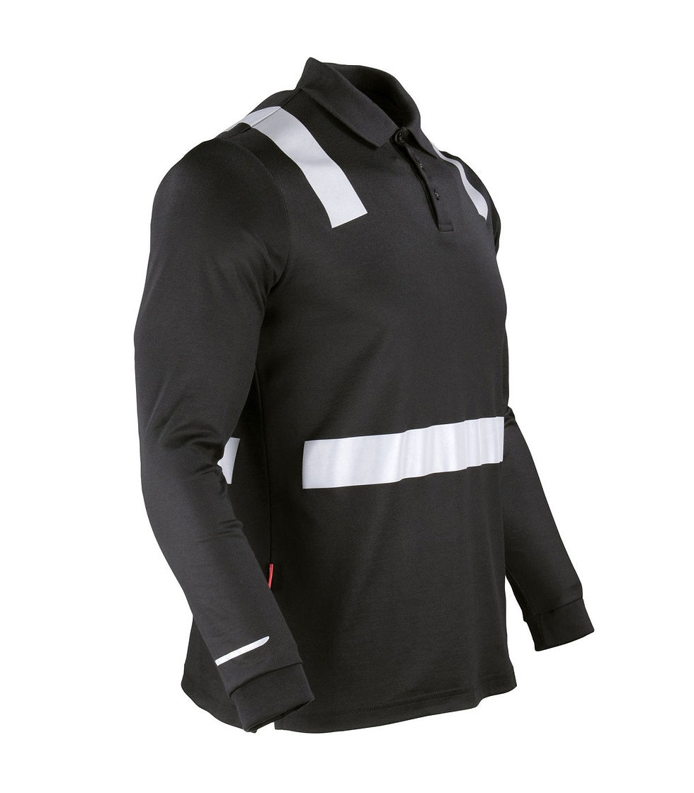 Miniatura: Polera polo híbrida con cinta reflectiva M/L