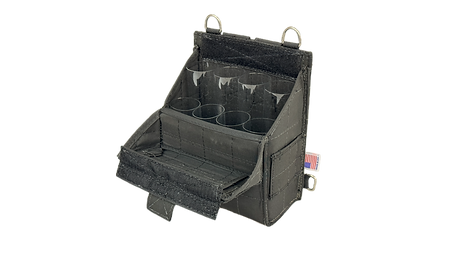 Surf Wading Bag - Black - Open - Isometric View