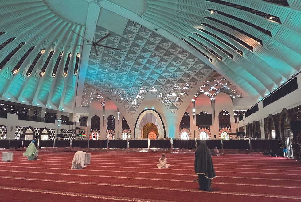 图7 苏门答腊最美的回教堂，游人如置身幻境，令人流连忘返，飘飘欲仙。