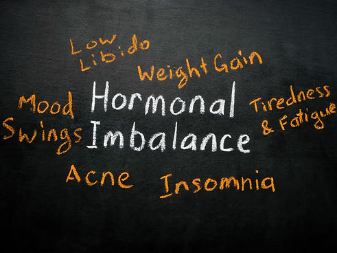 Handwritten Hormonal imbalance sign on the blackboard.jpg