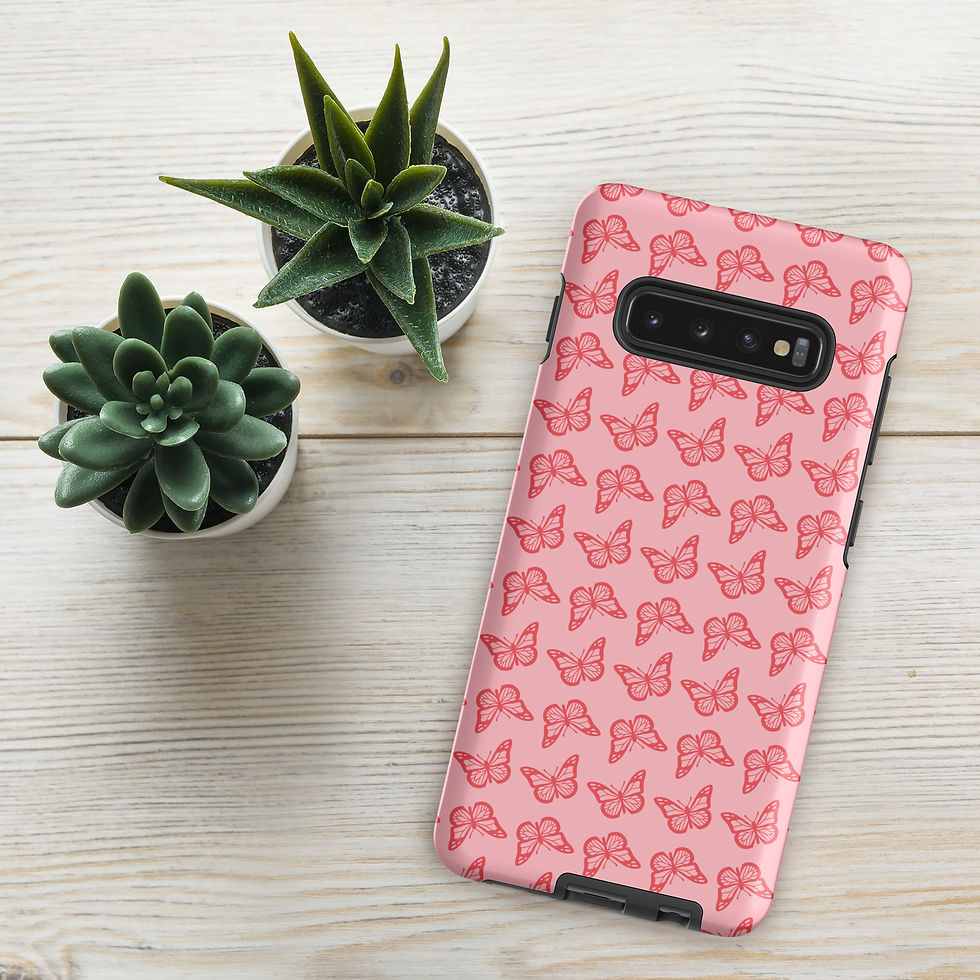 Thumbnail: Pink Butterfly Tough case for Samsung®