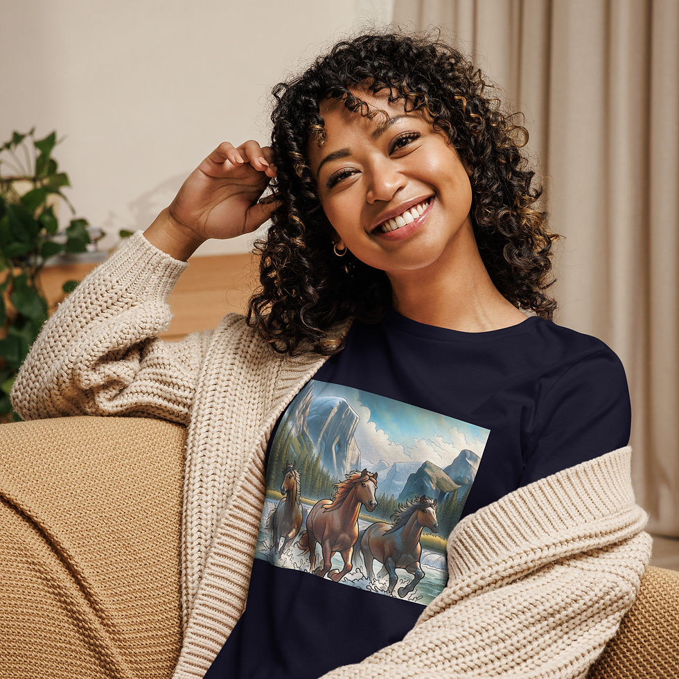 Women's Horses Relaxed T-Shirt