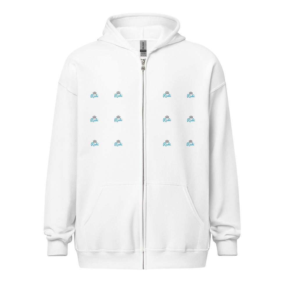 Thumbnail: Unisex Rishi heavy blend zip hoodie