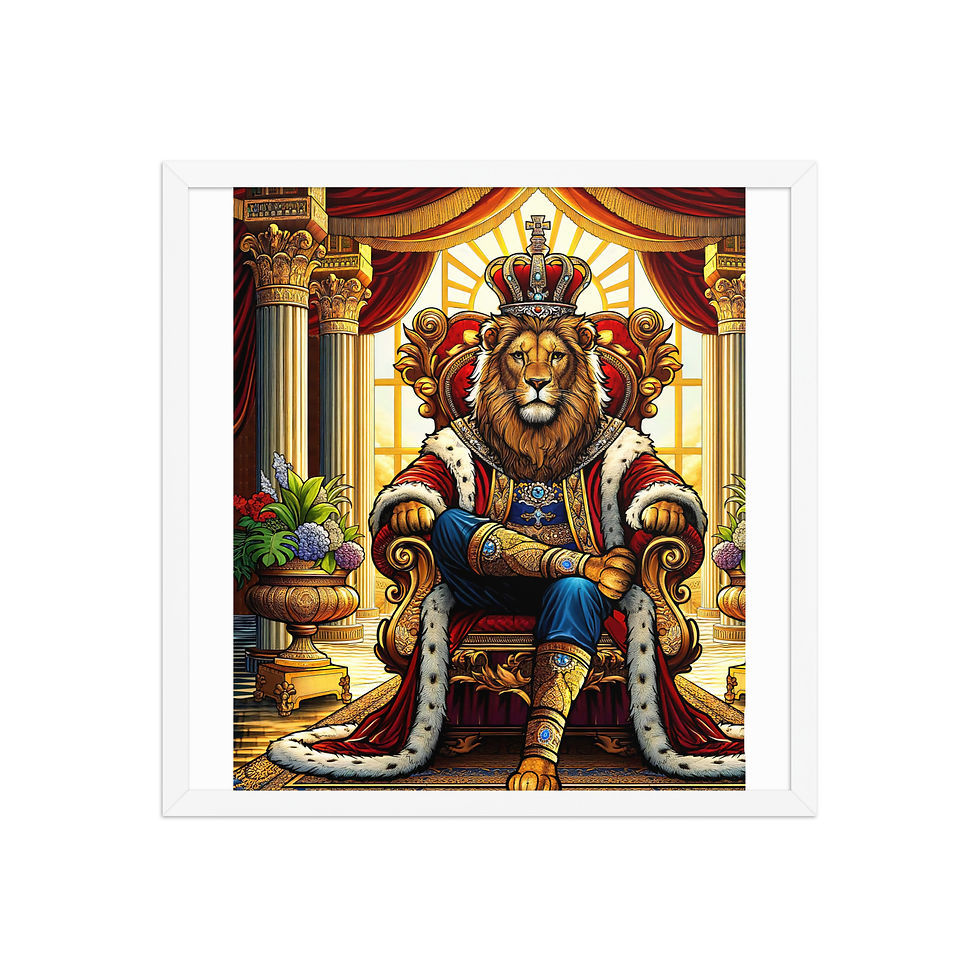 Thumbnail: King Of Throne Framed poster