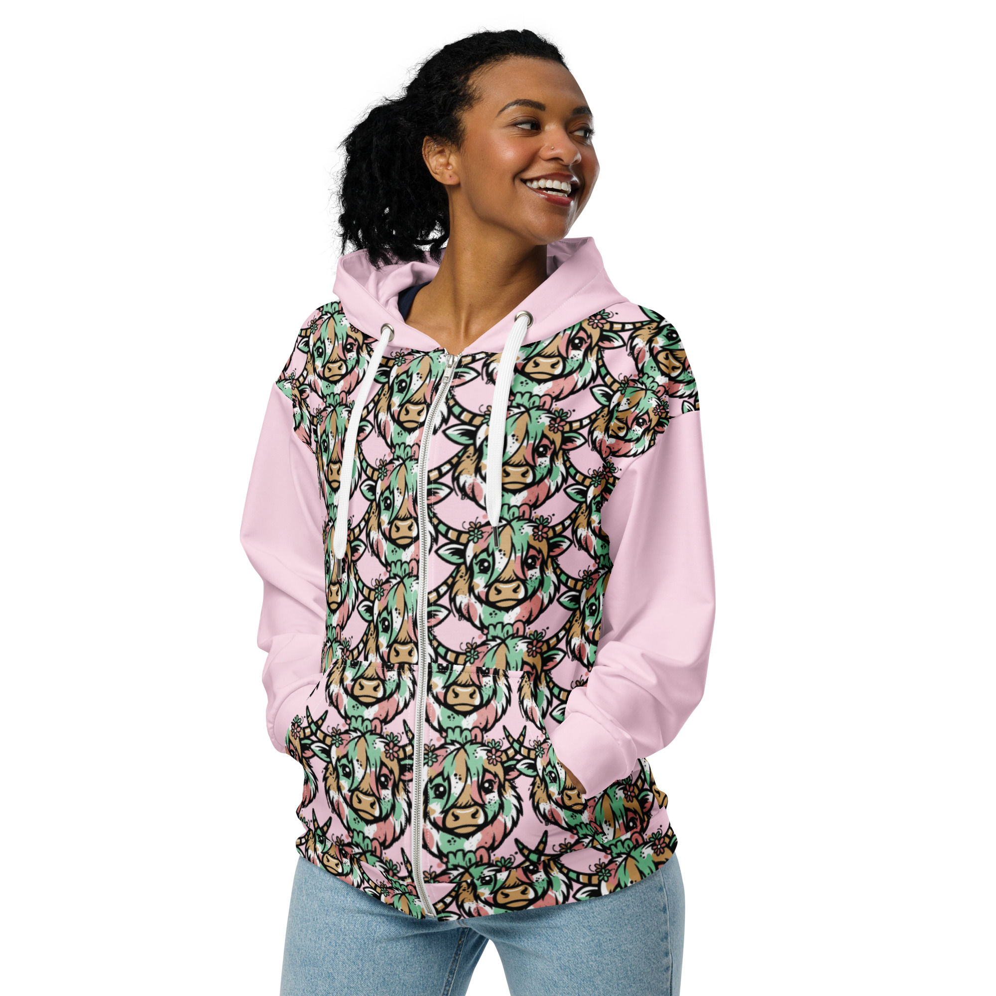 Moo zip hoodie