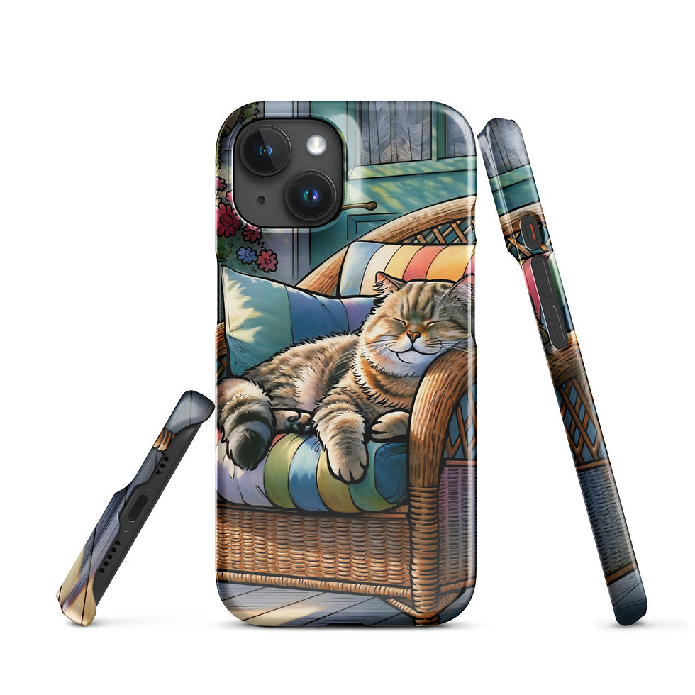 Thumbnail: Cute Sleeping Cat Snap case for iPhone®