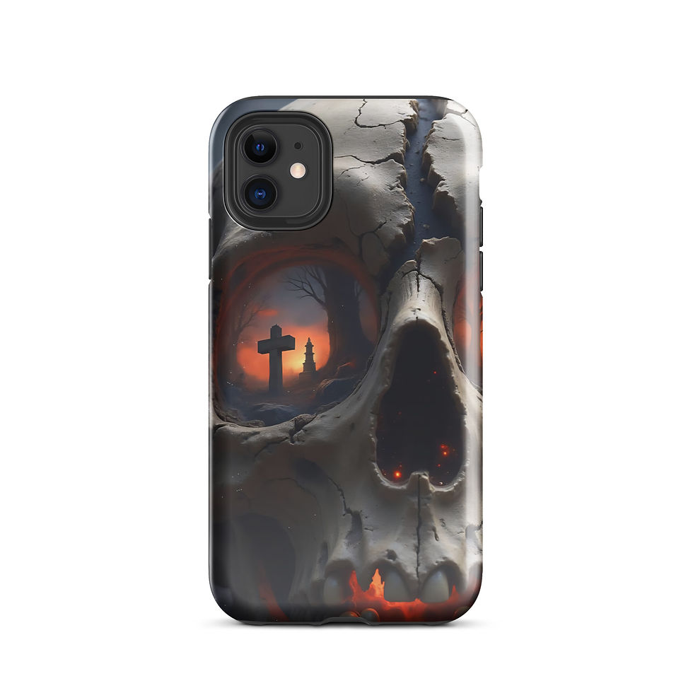 Creepy Skull Tough Case for iPhone®