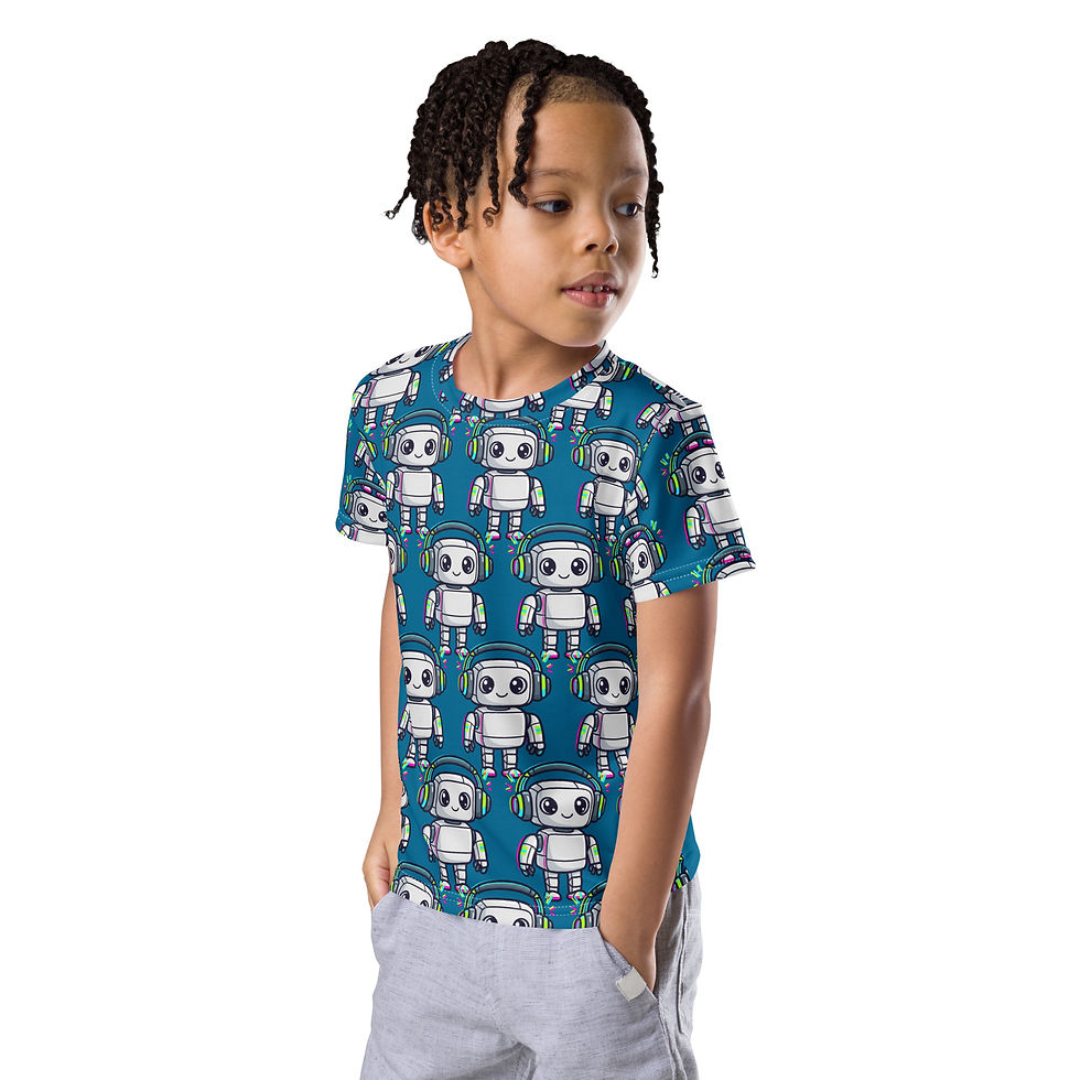 Thumbnail: Robot Kids crew neck t-shirt